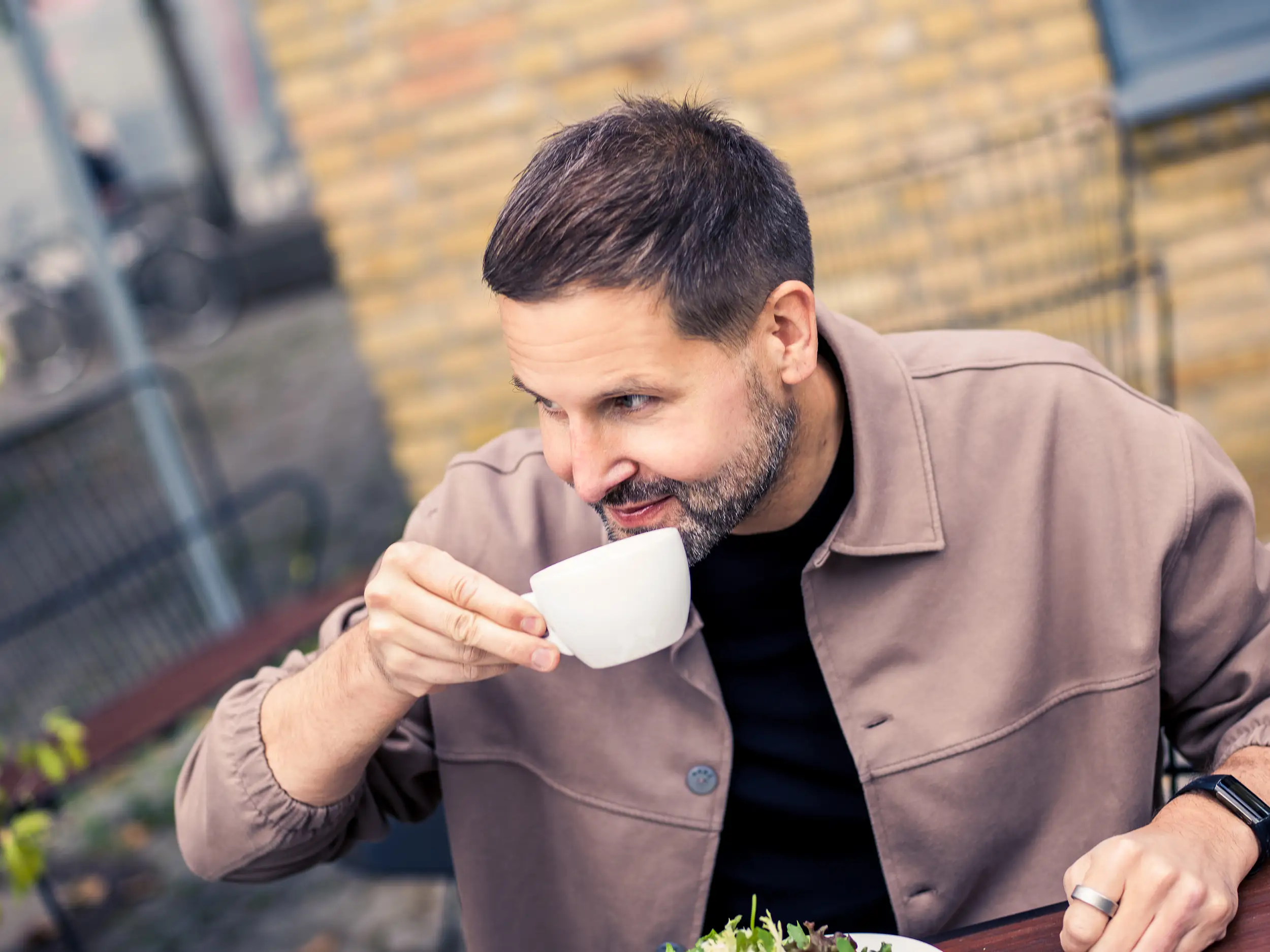 Daniel Dähne im Café